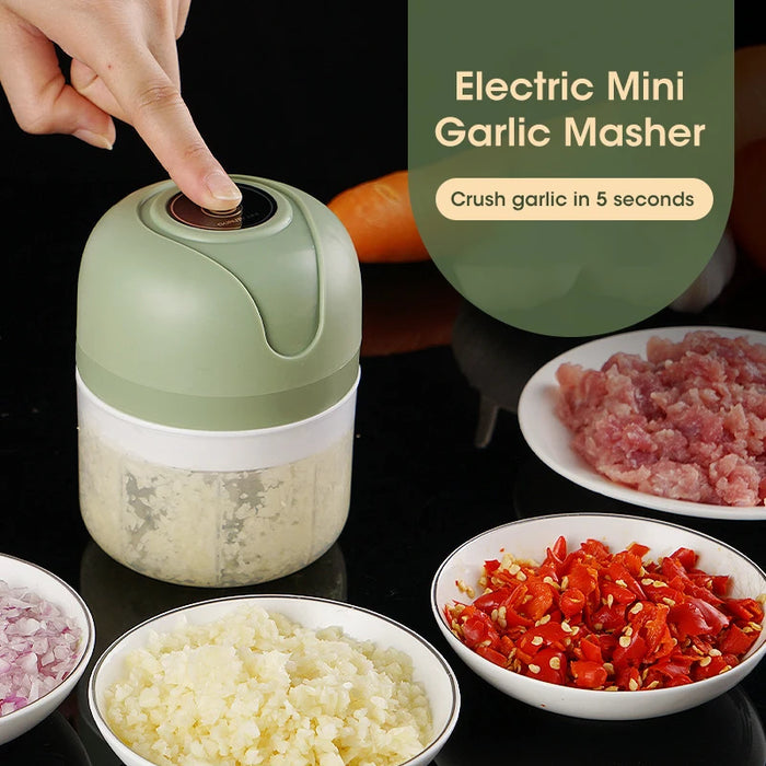 Electric Kitchen Food Chopper Mini Garlic Masher crusher USB Portable Meat Grinder Vegetable Chopper for Kitchen Gadgets