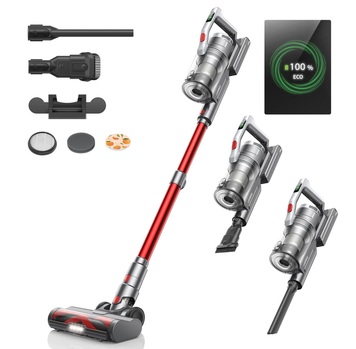 38000PA 500W Cordless Vacuum Cleaner Handheld Smart Home Appliance 55 mins Runtime Removable Battery Wireless