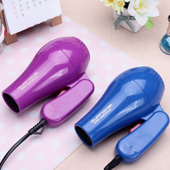 AC 220V Hair Blow Dryer 850W Travel Hair Dryer Compact Blower Foldable Portable