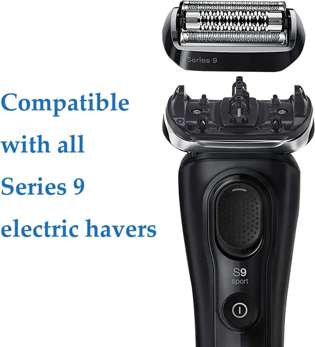 92B Replacement Head Compatible with Braun Series 9 Electric Shavers 9290cc,9291cc,9370cc,9293s,9385cc,9390cc,9330s,9260s, 9295c