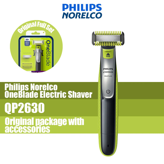 Philips Norelco OneBlade Rechargeable Hybrid Electric Trimmer and Shaver QP2630 Original Packing