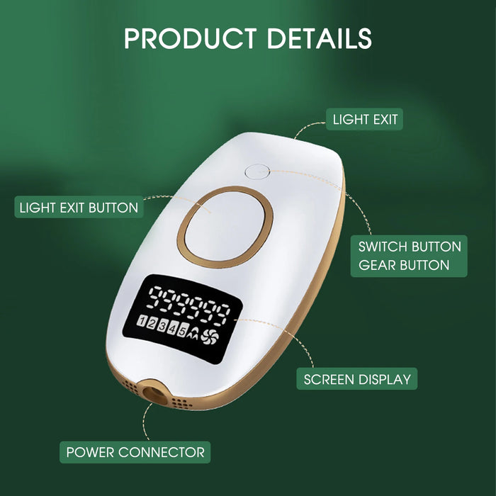 999,990 Flashes IPL Epilator LCD Display 5 Levels Laser Hair Removal Painless Permanent For Women Bikini Body Electric Shavers