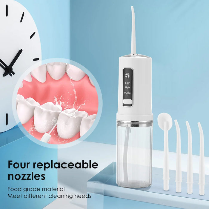 3 Modes Oral Irrigator Water Flosser Portable Dental Water Jet 230ML Water Tank Teeth Cleaner USB Charge Waterproof