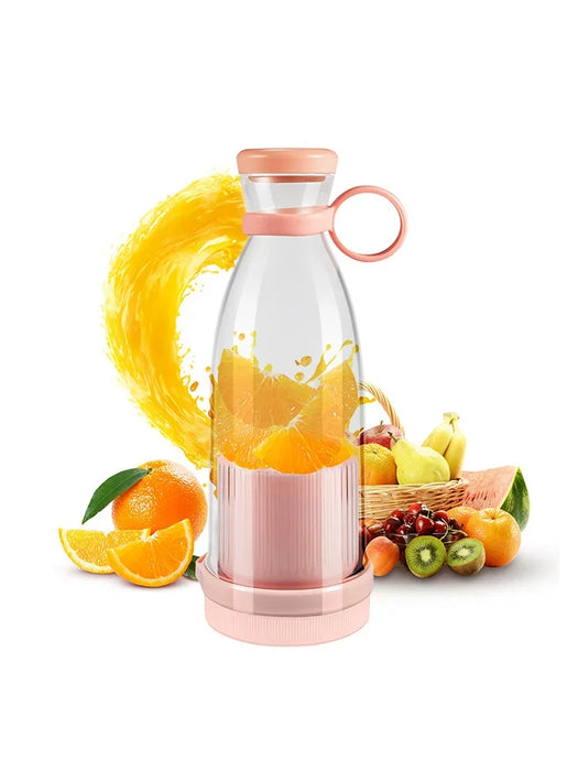 1PC Rechargeable Mixers Fresh Fruit Juicers Blue/Pink Usb Portable Juice Bottle Mini Fast Electric Blender Smoothie Ice Maker