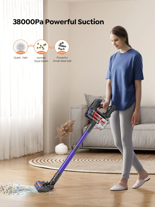 Buture JR400 38000Pa 450W Cordless Vacuum Cleaner Handheld Car with Touch Display Smart Home Appliance 55 Mins Runtime Wireless