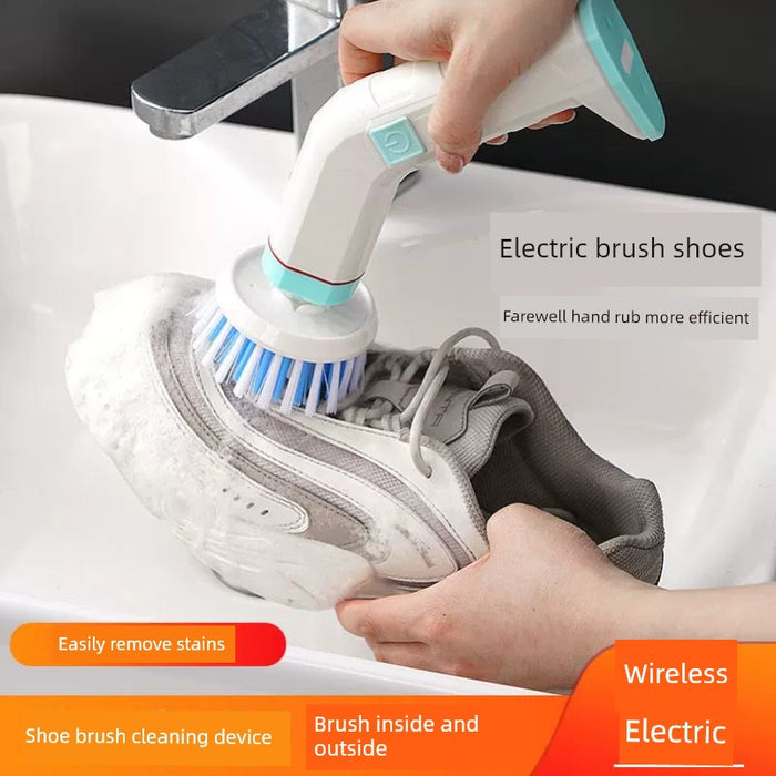 Electric Brush Shoes Machine Brush Silicone Shoes Can Be Brushed inside and outside Handy Gadget Portable Rechargeable Multifunctional Handheld Shoes Cleaning Machine