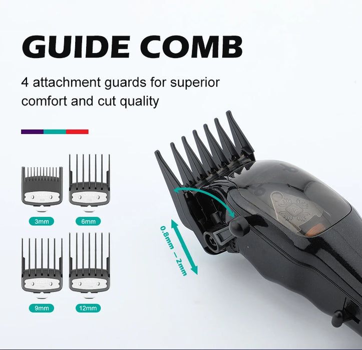 VGR Hair Clipper Professional Hair Cutting Machine Cordless Hair Trimmer Electric Barber Haircut Trimmer for Men V 653