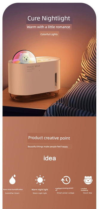 New Arrival Mini Humidifier USB Portable Cute Pet Small Night Lamp Mini Humidifier Cross-Border Small Humidifier