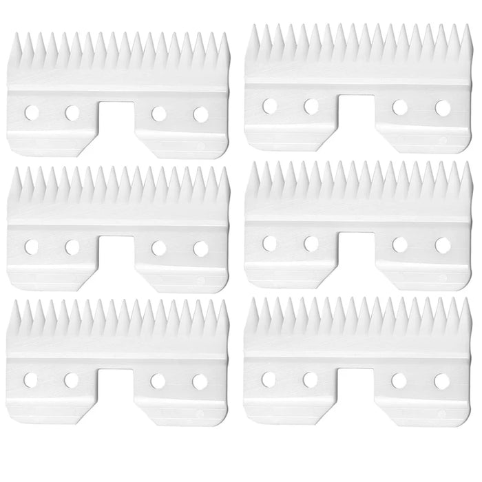 18 Teeth Replacement Ceramic Blades For Oster Fast Feed A5 ,Wahl km Pet Dog Clippers and  most Oster and Andis detachable-style