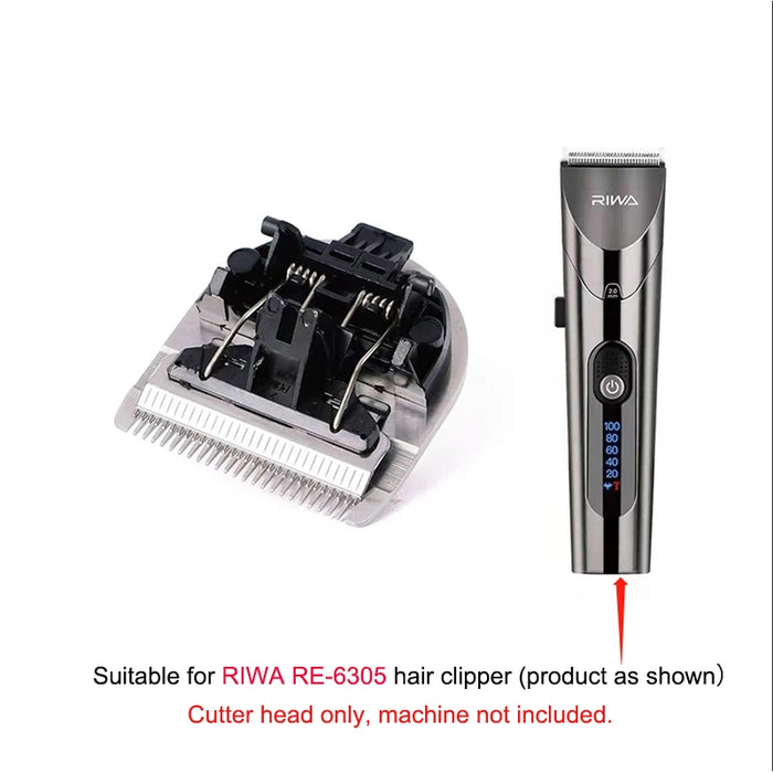 Replacement Hair Clipper Blade Power Cable for RIWA RE-6305 Washable Professional Barber Trimmer Steel Cutter Head Accessories