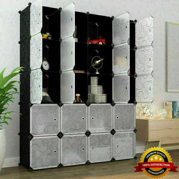 5/10/20/30PCS Wire Cube ABS Connector DIY Wardrobe Cabinet Cube Storage Snap Buckle Combined Storage Locker Connectors Module