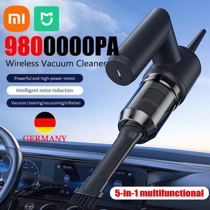 Xiaomi MIJIA 9800000Pa 5 in1 Wireless Vacuum Cleaner Automobile Portable Strong Suction Cleaner Handheld For Car Home Appliances