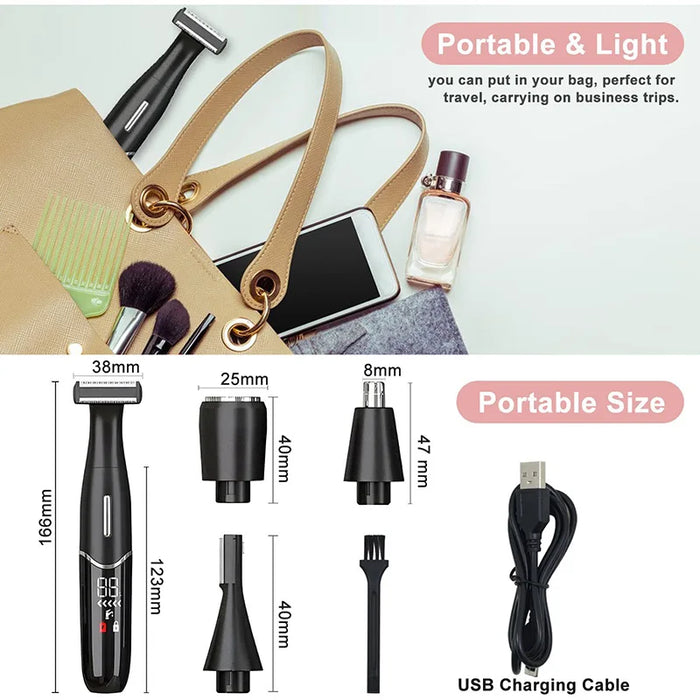 Intimate Areas Haircut Precision Shaver Men Bikini Line Sensitive Razor Balls Eggs Pubic Hair Shaving Trimmer Face Beard Clipper