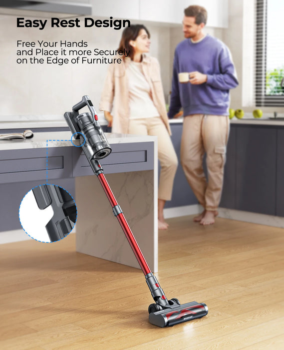 38000PA 500W Cordless Vacuum Cleaner Handheld Smart Home Appliance 55 mins Runtime Removable Battery Wireless