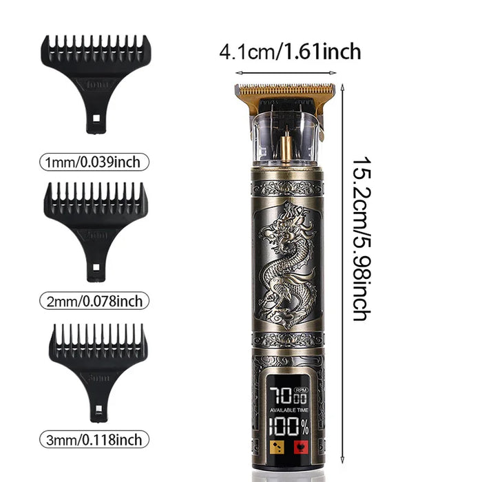 T9 Electric Push Scissors Home Haircut Pusher Three Gear Speed Adjustment Professional Carving Oil Head Shaving Head Electric BA