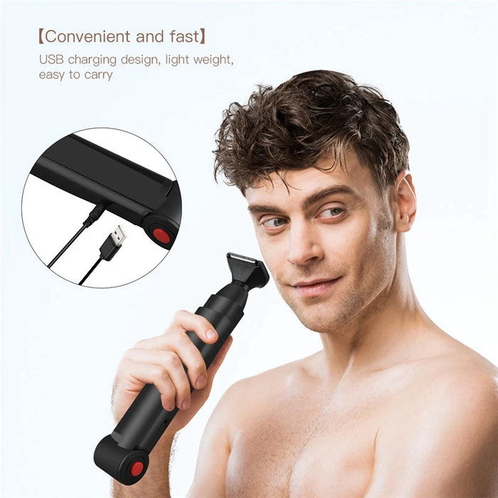 Hair Removal Foldable High quality Painlessly Function Black Back Hair Shaver