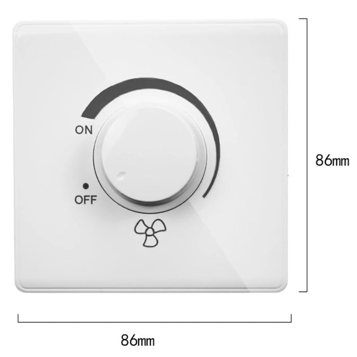 2023 New Lighting Control Ceiling Fan Speed Control Adjustment Stepless Speed Controller Wall Switch 220V 10A Dimmer Light