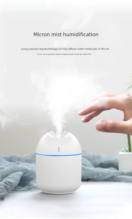 Fat Small Air Humidifier Mute USB Aroma Diffuser Household Bedroom Portable Good-looking Large Spray Humidifier