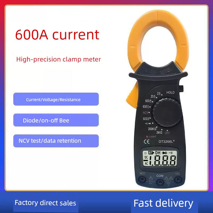 Manufacturer Clamp Voltage Ammeter Dt3266l High Precision Small 600v600a Digital Clamp Multimeter