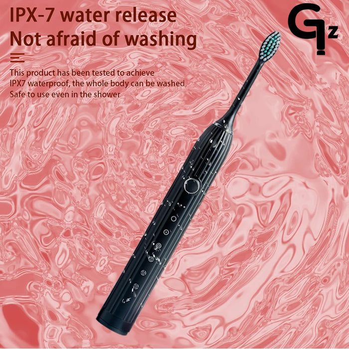 GeZhou N105 Sonic Electric toothbrush Adult children automatic toothbrush Rechargeable With 8 heads replacement IPX7 Tooth Brush