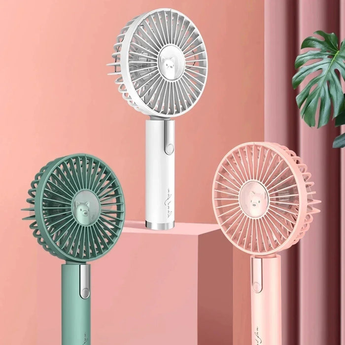 Xiaomi Summer Mini Fan Portable 3 Speed Adjustable Fans USB Rechargeable Desk Handheld Air Conditioner Cooler For Outdoor