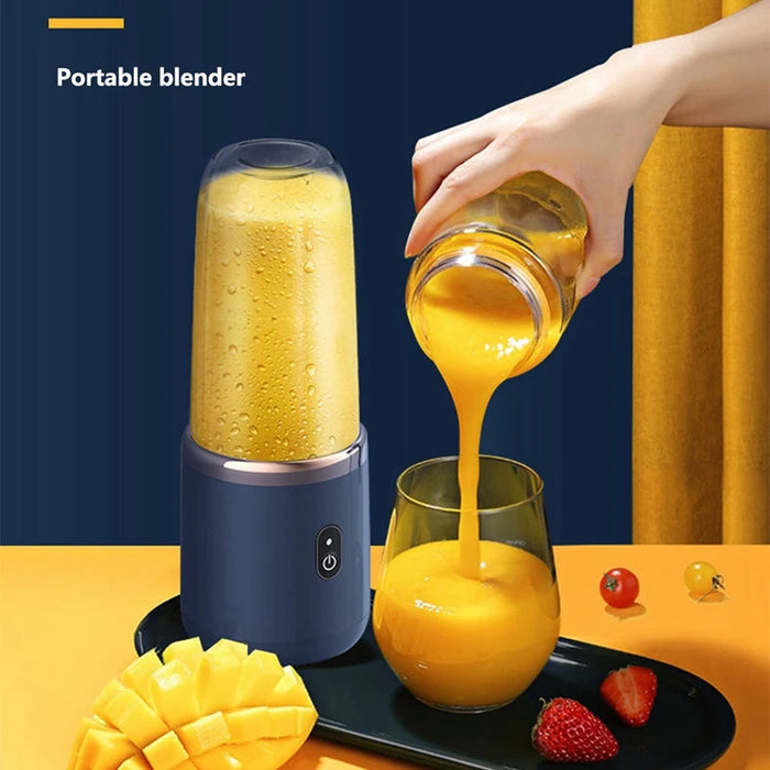 6 Blades Portable Blender Fruit Blender Automatic USB Smoothie Blender Ice Crush Cup Mini Electric Blender