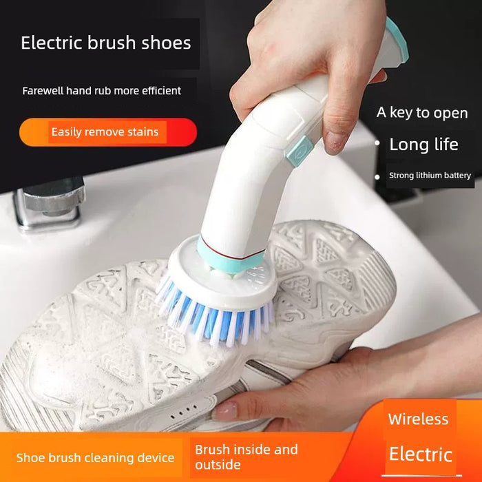 Electric Brush Shoes Machine Brush Silicone Shoes Can Be Brushed inside and outside Handy Gadget Portable Rechargeable Multifunctional Handheld Shoes Cleaning Machine