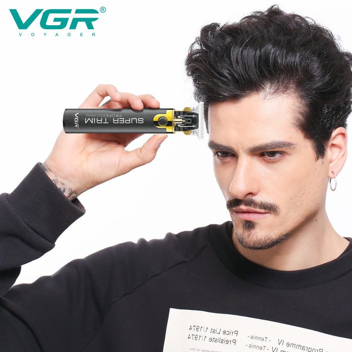 VGR Hair Clipper Professional Hair Trimmer T9 Hair Cutting Machine Household Haircut Machine Rechargeable Trimmer for Men V-082