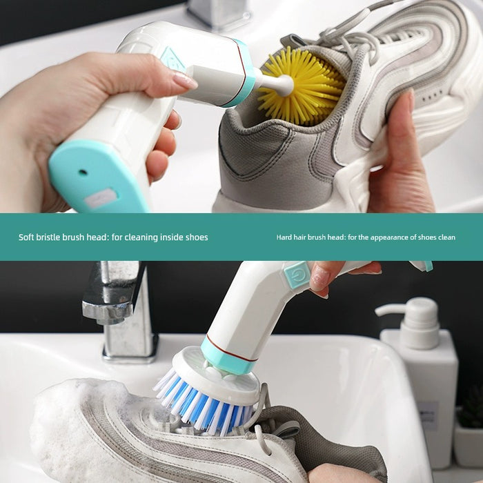 Electric Brush Shoes Machine Brush Silicone Shoes Can Be Brushed inside and outside Handy Gadget Portable Rechargeable Multifunctional Handheld Shoes Cleaning Machine