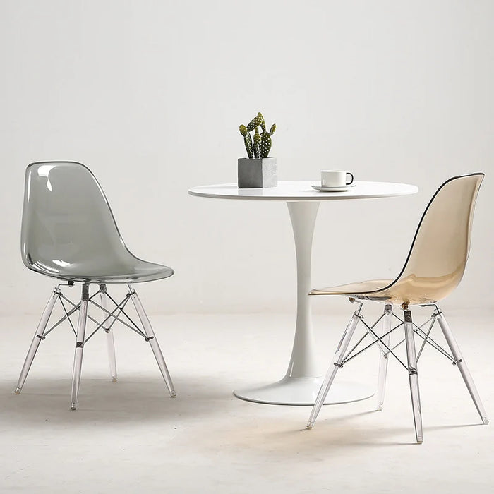 Joylove PC Chair Fashion Simple Transparent Plastic Chair Dining Chair Simple Creative Personality Dining Chair Coffee Chair