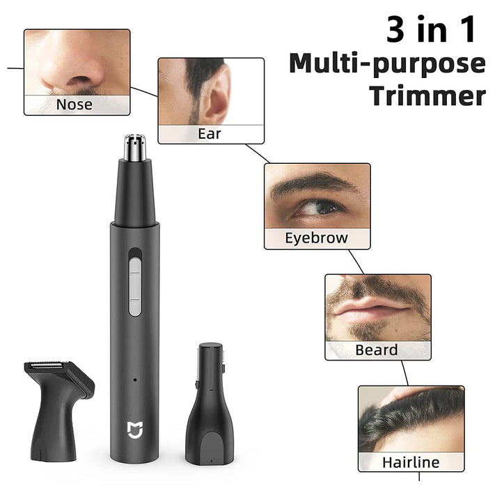 2024 NEW XIAOMI Mijia Electric Nose Hair Trimmer Portable Nose Ears Hair Eyebrow Trimmer  for Men Rechargeable Painless Clipper