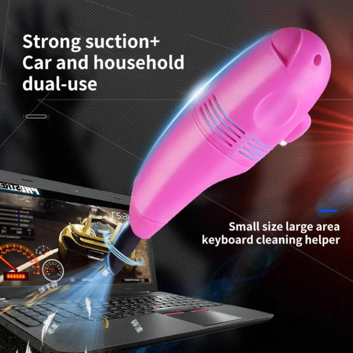 Mini Vacuum Cleaner Keyboard Cleaning Brush Laptop Shell Cleaner Dust Brush Portable USB Handheld Vacuum Cleaner Cleaning Tools