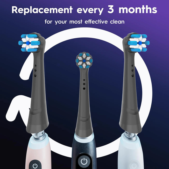 Replacement Toothbrush Heads Compatible with Braun Oral B iO 3/4/5/6/7/8/9/10 Series Electric Toothbrush Replacement Heads