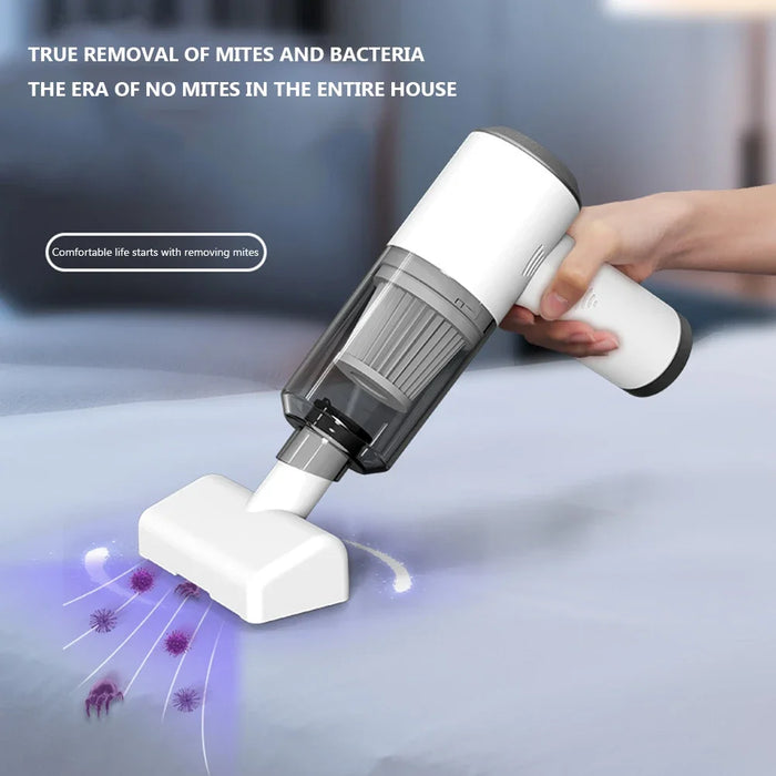 Handheld UV Bed Mite Removal Instrument Mattress Vacuum Cleaner Wireless Mite Remover Cleaning Machine For Pillows Sheets