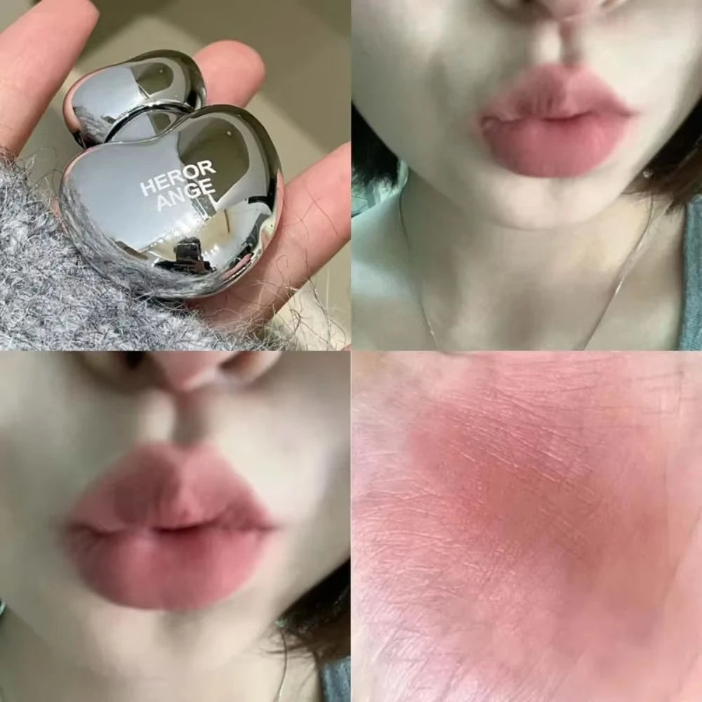 6-Color Lasting Matte Lip Gloss Non-Stick Cup Velvet Smooth Pomegranate Color Plump Lips Waterproof Smudge-proof Lipglaze Makeup