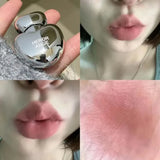 6-Color Lasting Matte Lip Gloss Non-Stick Cup Velvet Smooth Pomegranate Color Plump Lips Waterproof Smudge-proof Lipglaze Makeup