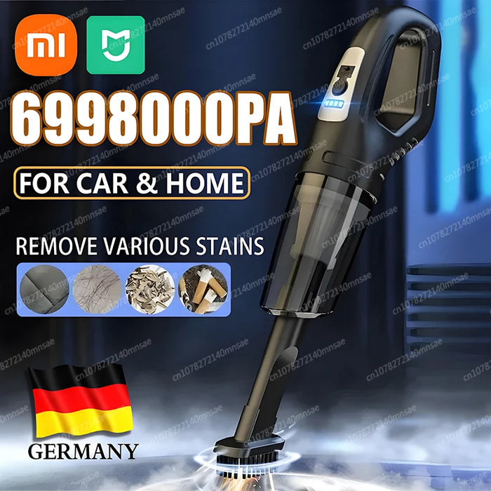 Xiaomi MIJIA 69980000pa Car Vacuum Cleaner 120W High Power USB Charge Handheld Cordless Vacuum Clean Strong Suction For Car/Home