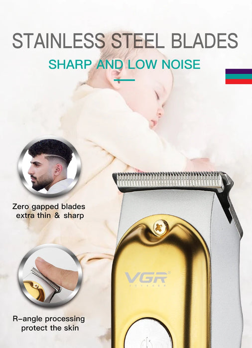 VGR Hair Clipper Cordless Hair Cutting Machine Electric Barber Hair Trimmer Mini Haircut Machine Portable Clipper for Men V-290