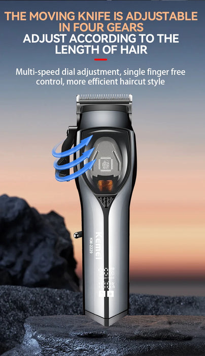 kemei Rechargeable Hair Trimmer Hair Clippers Professional Razor Barber Use Hair Clipper 9000 RPM KM-2229