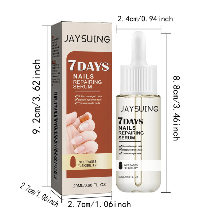 Uñas 7 Days Nail Growth Serum Nourishing Strength Care Essence Repairing Damaged Onychocryptosis Growth Nail Treatment Liquid