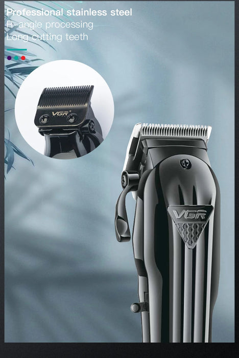 VGR Hair Clipper Professional Hair Cutting Machine Rechargeable Barber Hair Trimmer Cordless Haircut Clipper for Men V-282 V-982