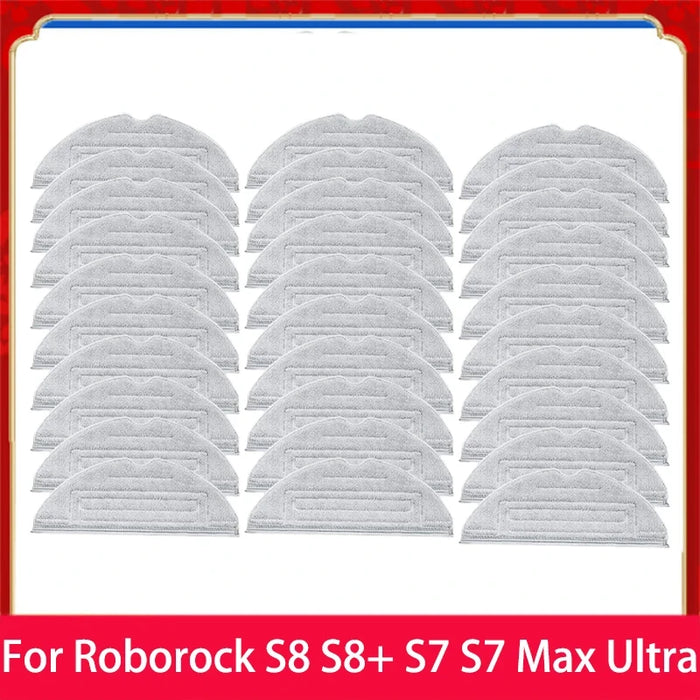 Mop Cloth For Roborock S8 S8+ / S7 S7+ S7 Max Ultra S7 MaxV S7 MaxV Plus S7 MaxV Ultra Robot Vacuum Cleaner Mop Pads Spare Parts