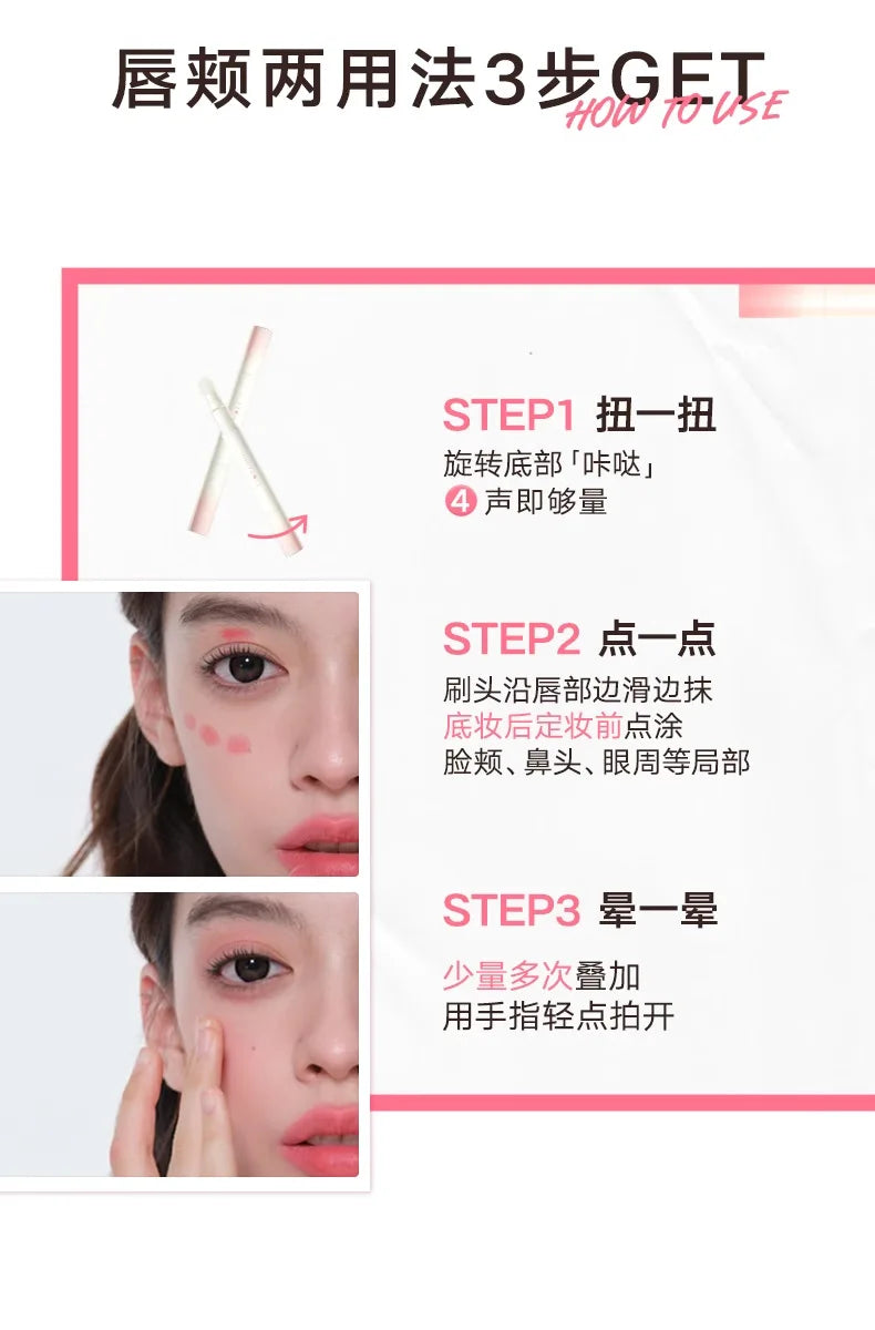 Judydoll Hydrating Non-sticky Lip Powder Cream Cushion Lipstick Matte Lip Stain White Lipsticks Light Lines Lip Clay Cosmetics