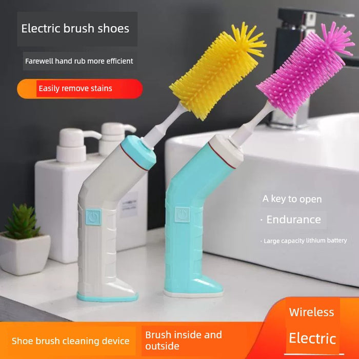 Electric Brush Shoes Machine Brush Silicone Shoes Can Be Brushed inside and outside Handy Gadget Portable Rechargeable Multifunctional Handheld Shoes Cleaning Machine