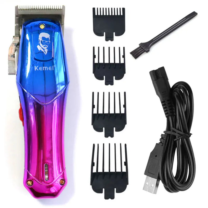 Original Kemei Cord/Cordless Powerful Men Hair Clipper Rechargeable Electric Beard Hair Trimmer Adjustable Hair Cut Machine