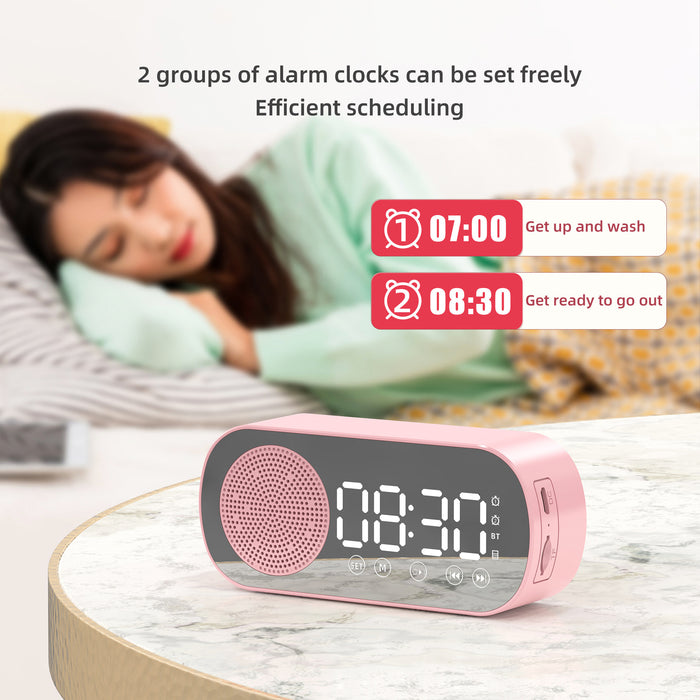 BT Music Alarm Clocks Mirror