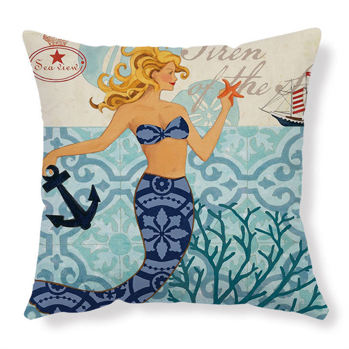 Cushion Covers Sea Turtle Printed Throw Pillow Cases