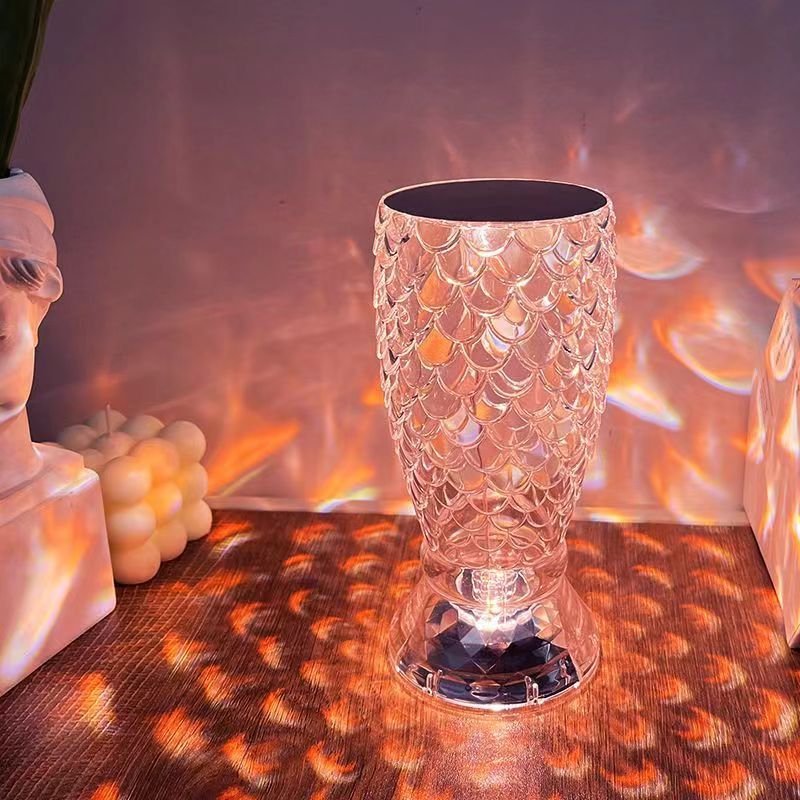 Fish Scale Lamp With USB Port LED Night Light